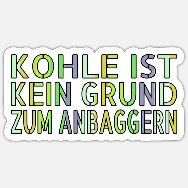 grüne lebensstiltipps geburtstagsgeschenkidee Sticker Größe S (10 x 10 cm)