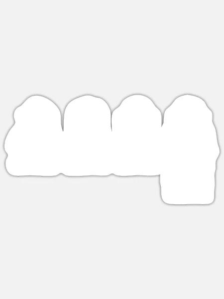 nichts sehen, hören, sagen - Handy süchtig - Sticker Größe S (10 x 10 cm) - Mattweiß