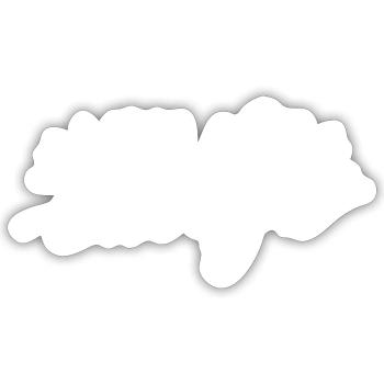 You Are Enough - Sticker size S (10 x 10 cm) - white matte - Front