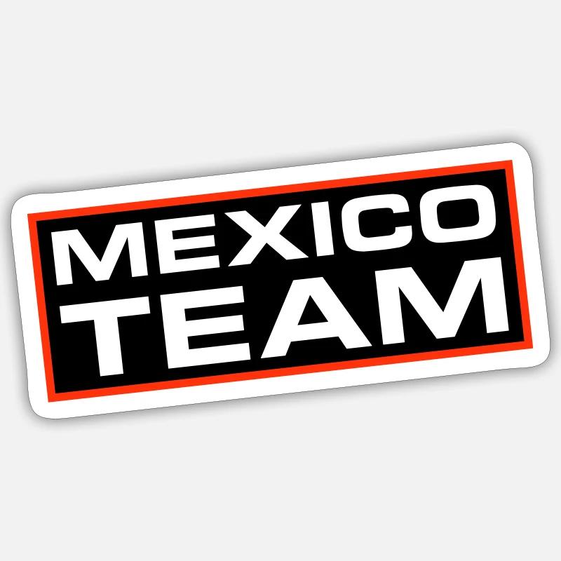 Mexiko Team - Sticker Größe S (10 x 10 cm) - Mattweiß