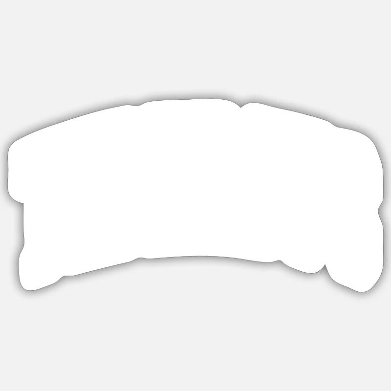 Tiberius - Sticker Größe S (10 x 10 cm) - Mattweiß