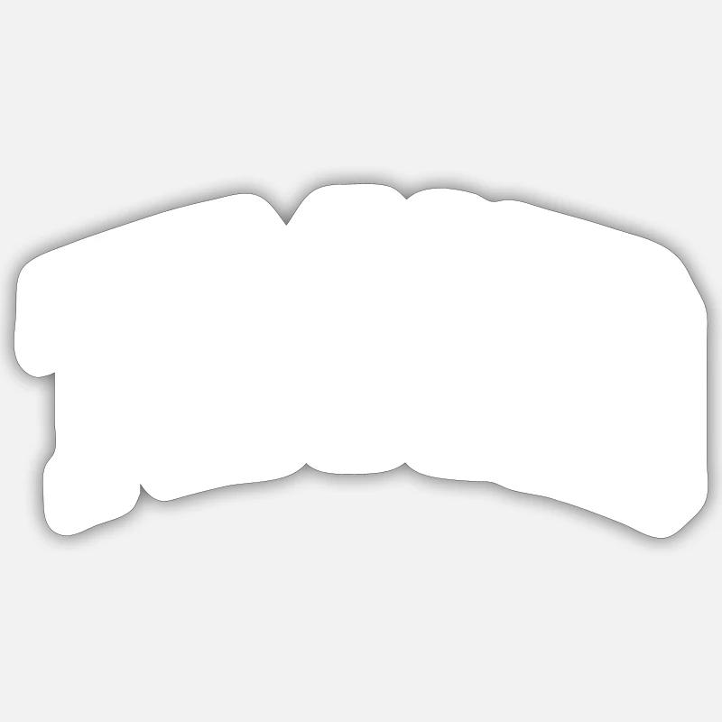 Trond - Sticker taille S (10 x 10 cm) - blanc mat