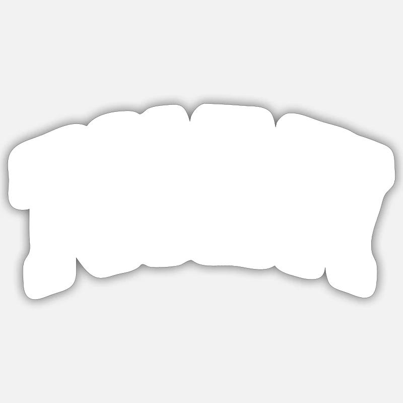 Tommy - Sticker taille S (10 x 10 cm) - blanc mat