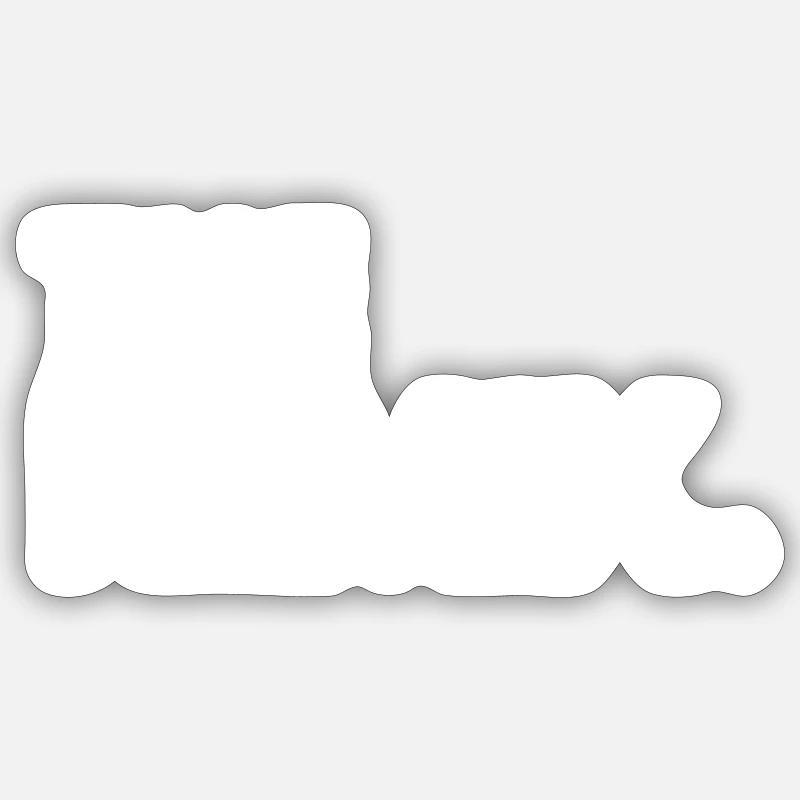 Remix - Sticker taille S (10 x 10 cm) - blanc mat
