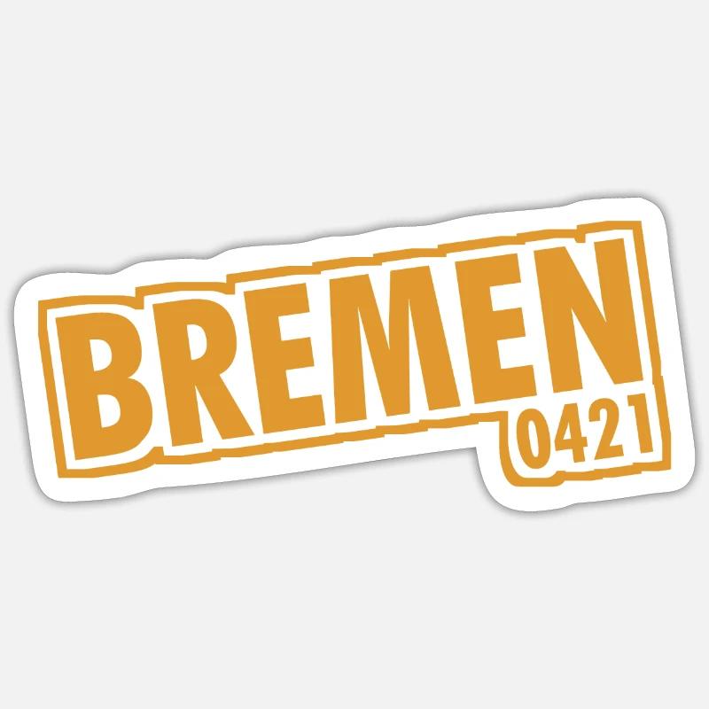 Bremen - 0421 - Area Code Sticker size S (10 x 10 cm)