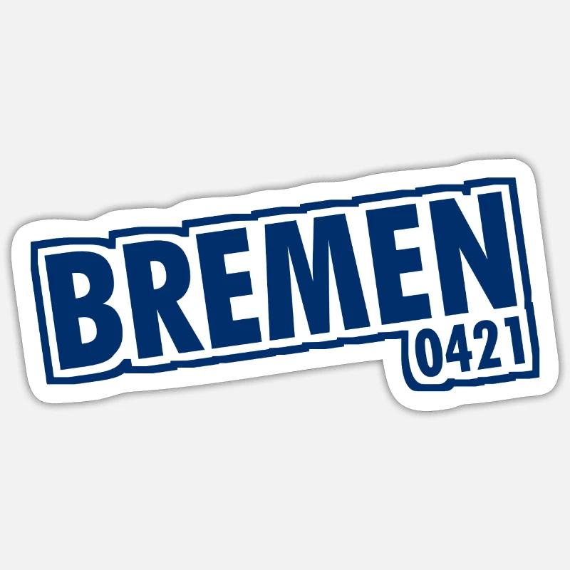 Bremen - 0421 - Area Code Sticker size S (10 x 10 cm)