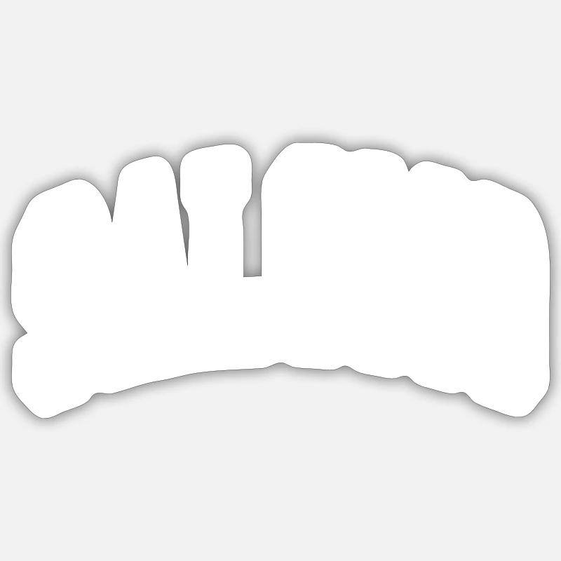 Solomon - Sticker size S (10 x 10 cm) - white matte