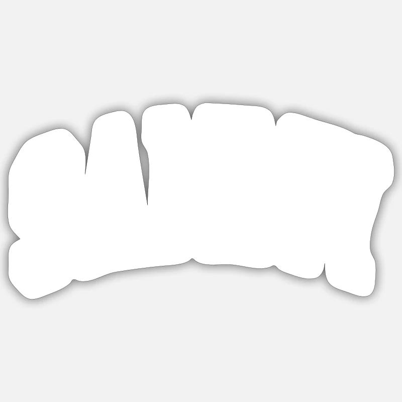 Sammy - Sticker taille S (10 x 10 cm) - blanc mat