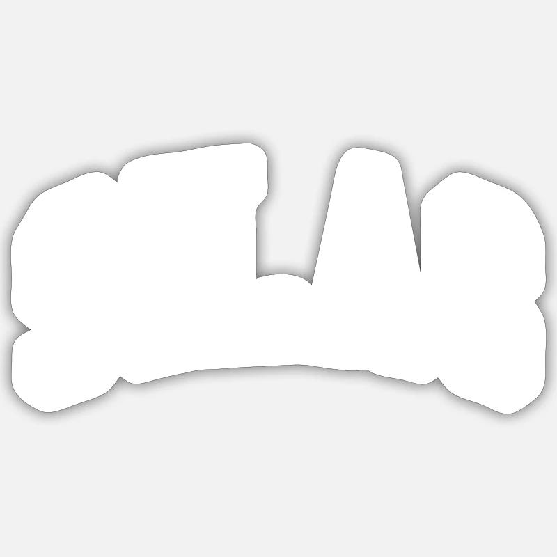 Silas - Sticker size S (10 x 10 cm) - white matte