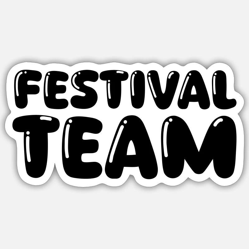Festival Team - Sticker size S (10 x 10 cm) - white matte