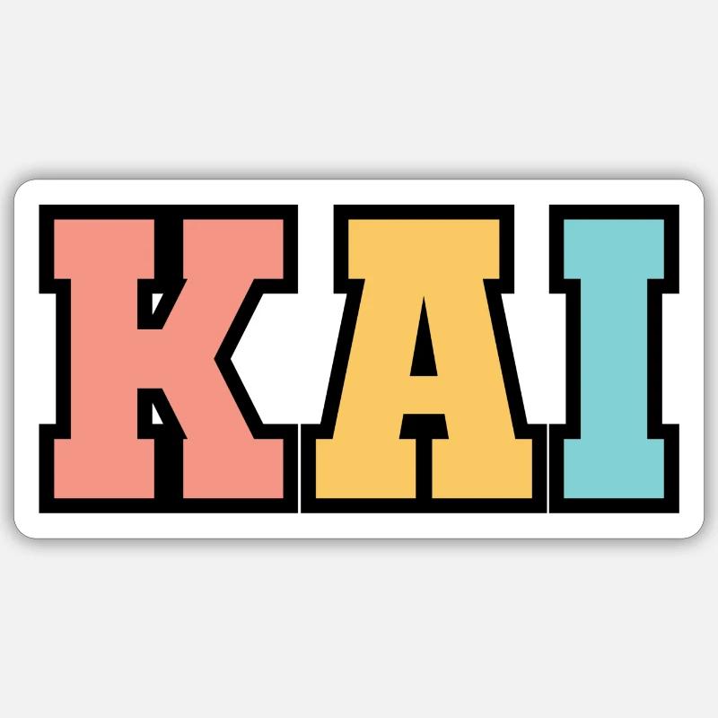 Nom - Kai Sticker taille S (10 x 10 cm)