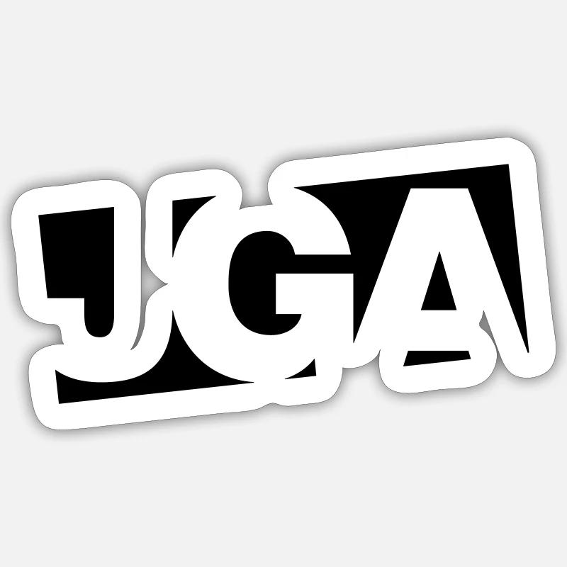 JGA Crew - Sticker Größe S (10 x 10 cm) - Mattweiß