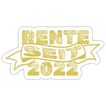 Pensioners 2022 - Sticker size S (10 x 10 cm) - white matte - Front