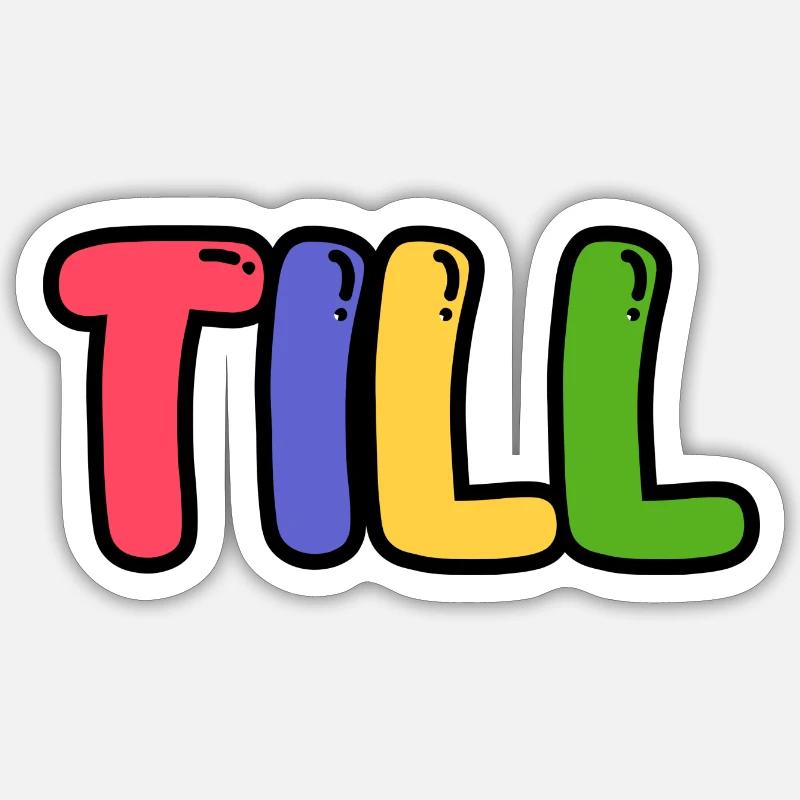 Nom - Till Sticker taille S (10 x 10 cm)