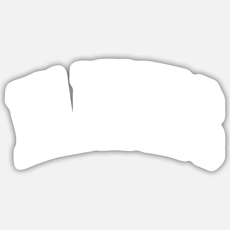 Yannes - Sticker taille S (10 x 10 cm) - blanc mat