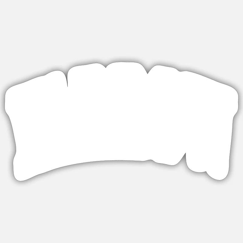 Achillée - Sticker taille S (10 x 10 cm) - blanc mat