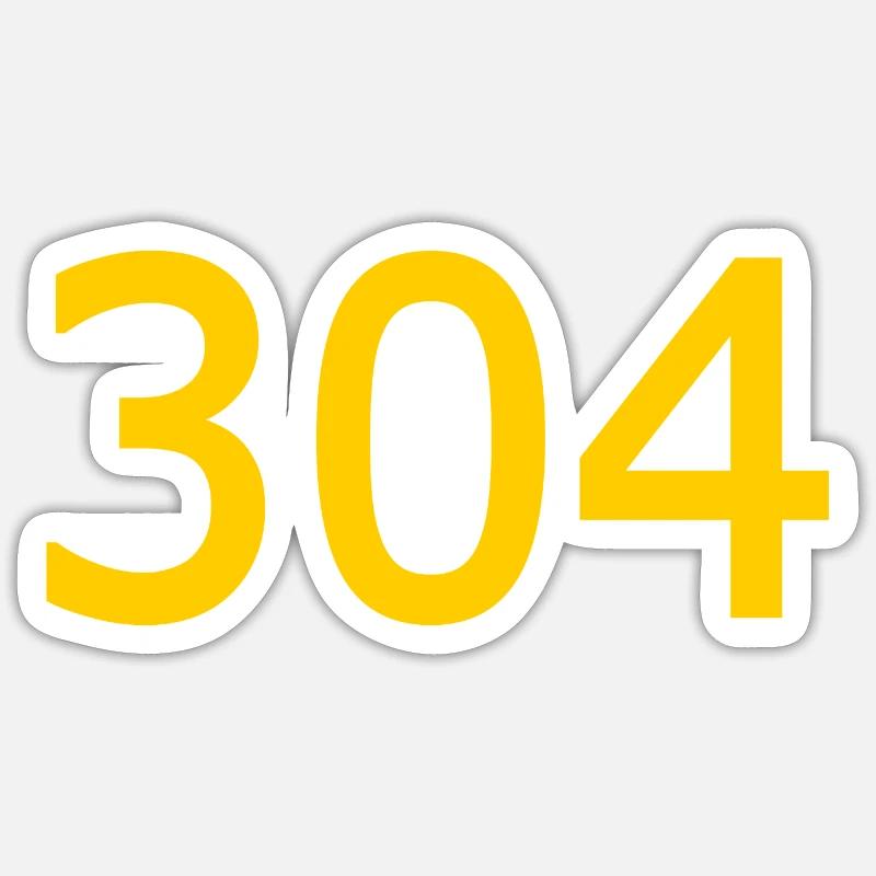 304 - Sticker taille S (10 x 10 cm) - blanc mat