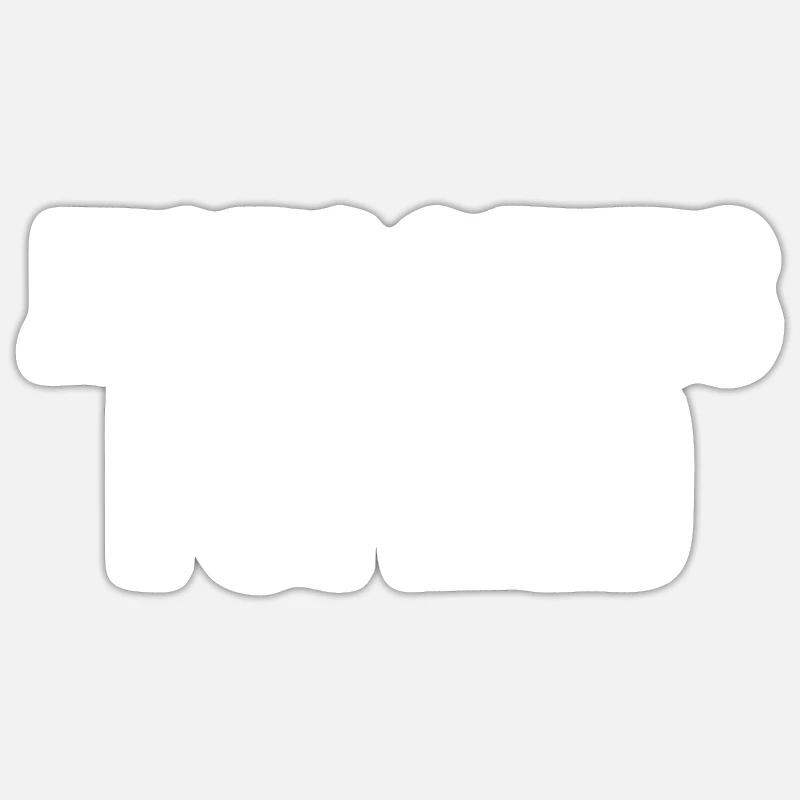 jesus saves i spend - Sticker size S (10 x 10 cm) - white matte