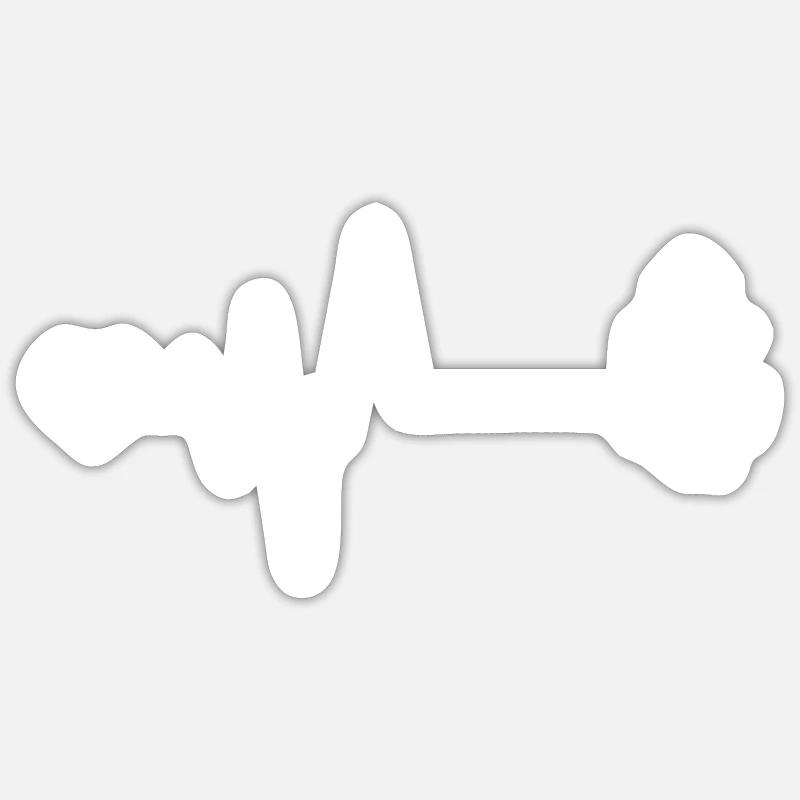 Port d’ancrage Puls Heru - Sticker taille S (10 x 10 cm) - blanc mat