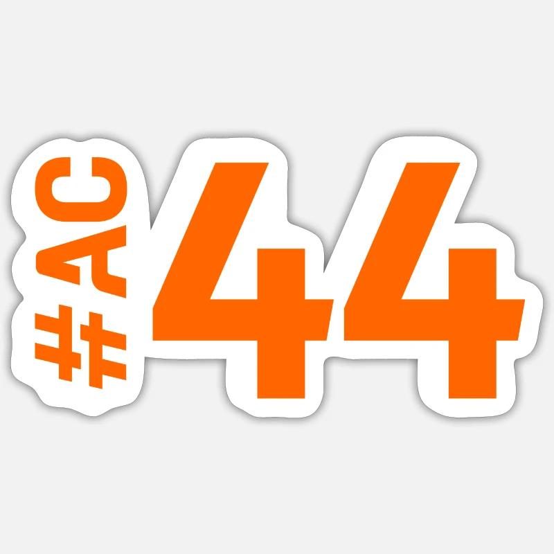 AC44 - Sticker Größe S (10 x 10 cm) - Mattweiß
