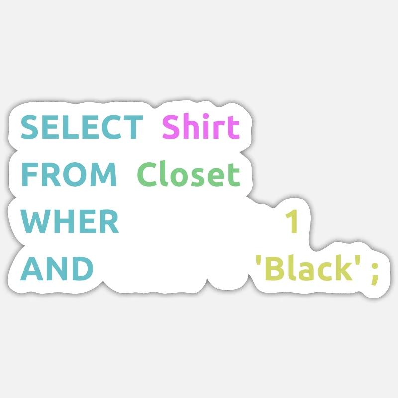 Idée cadeau Nerd Computer Work Computer Work Coder Sticker taille S (10 x 10 cm)