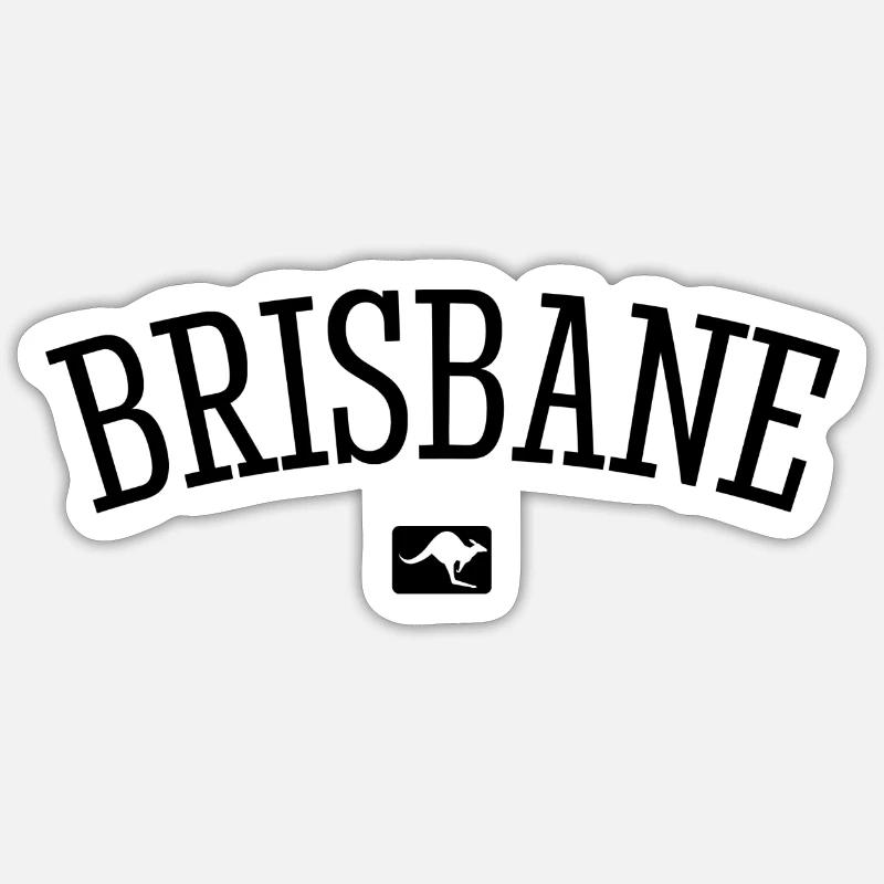 Brisbane Australia Down Under Kangaroo Koala Sticker size S (10 x 10 cm)