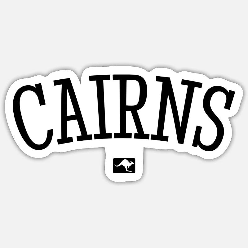 Cairns Australia Down Under Kangaroo Koala Outback Sticker size S (10 x 10 cm)