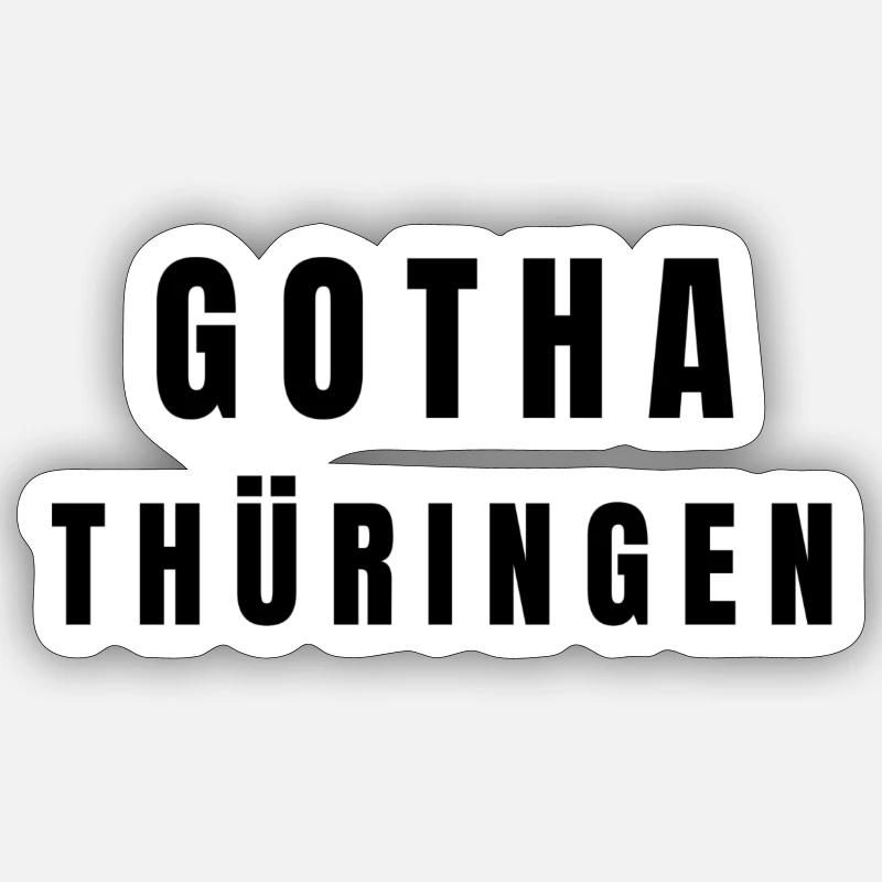 Gotha, Thuringia - Sticker size S (10 x 10 cm) - white matte