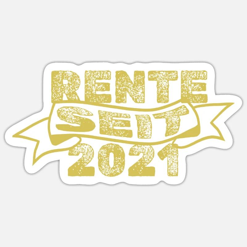 2021 2021 - Sticker taille S (10 x 10 cm) - blanc mat