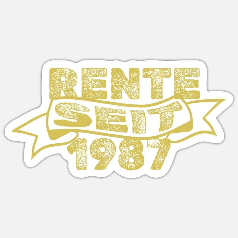 1987 Sticker Größe S (10 x 10 cm)