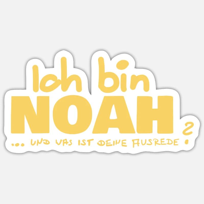 Noah - Sticker size S (10 x 10 cm) - white matte