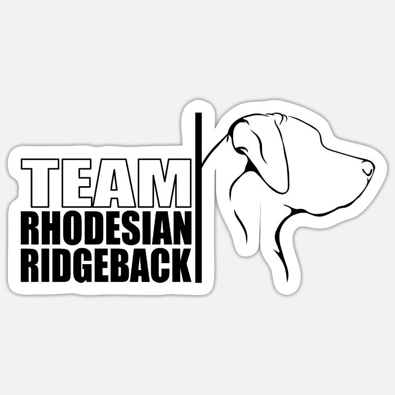 TEAM Rhodesian Ridgeback Profil Wilsigns b Sticker Größe S (10 x 10 cm)