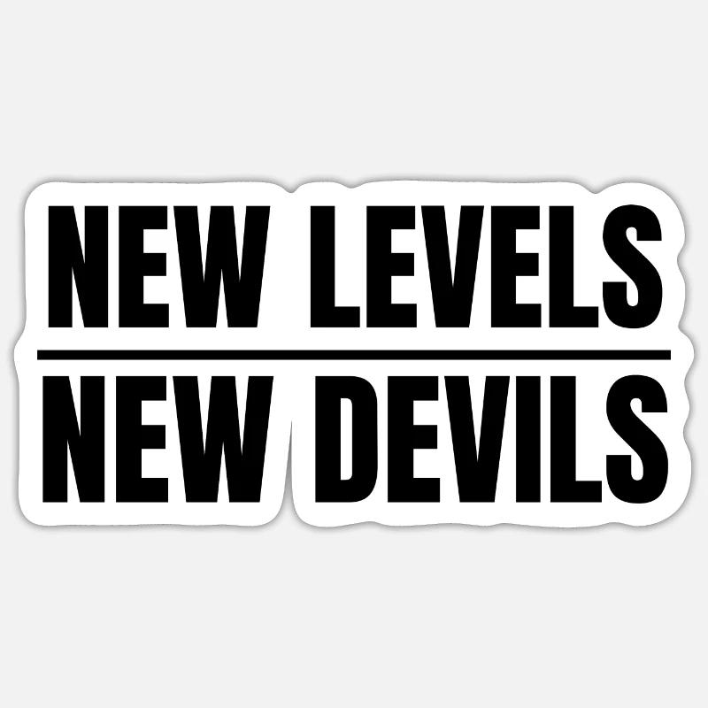 New Levels New Devils Sticker size S (10 x 10 cm)