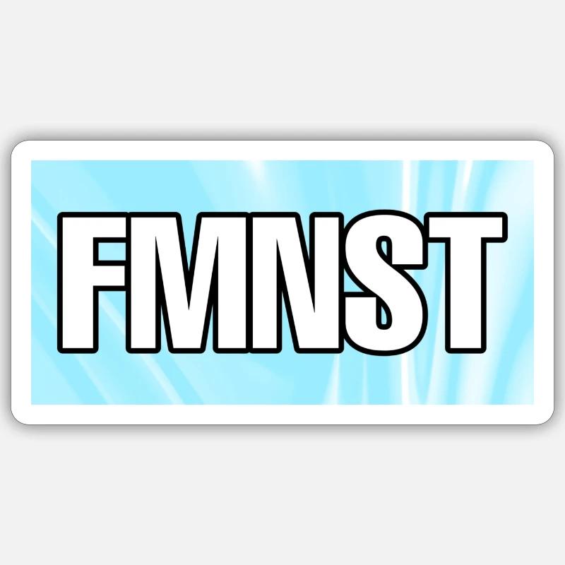 FMNST - Sticker Größe S (10 x 10 cm) - Mattweiß