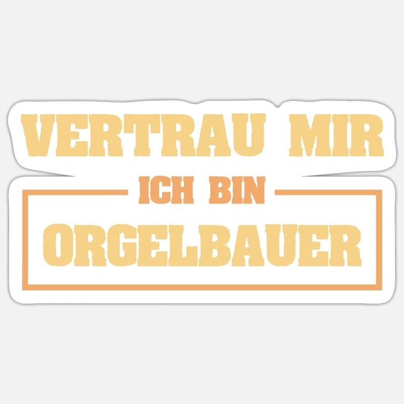 Lustig Organ Builder - Sticker size S (10 x 10 cm) - white matte