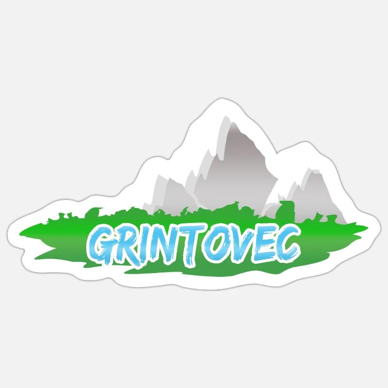 Gift for Grintovec - Sticker size S (10 x 10 cm) - white matte
