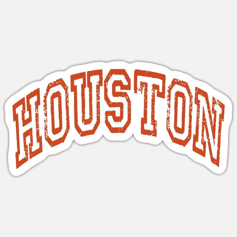 Houston - Sticker taille S (10 x 10 cm) - blanc mat