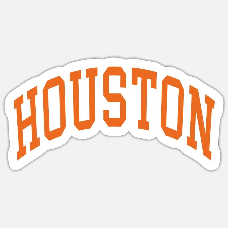 Houston - Sticker size S (10 x 10 cm) - white matte