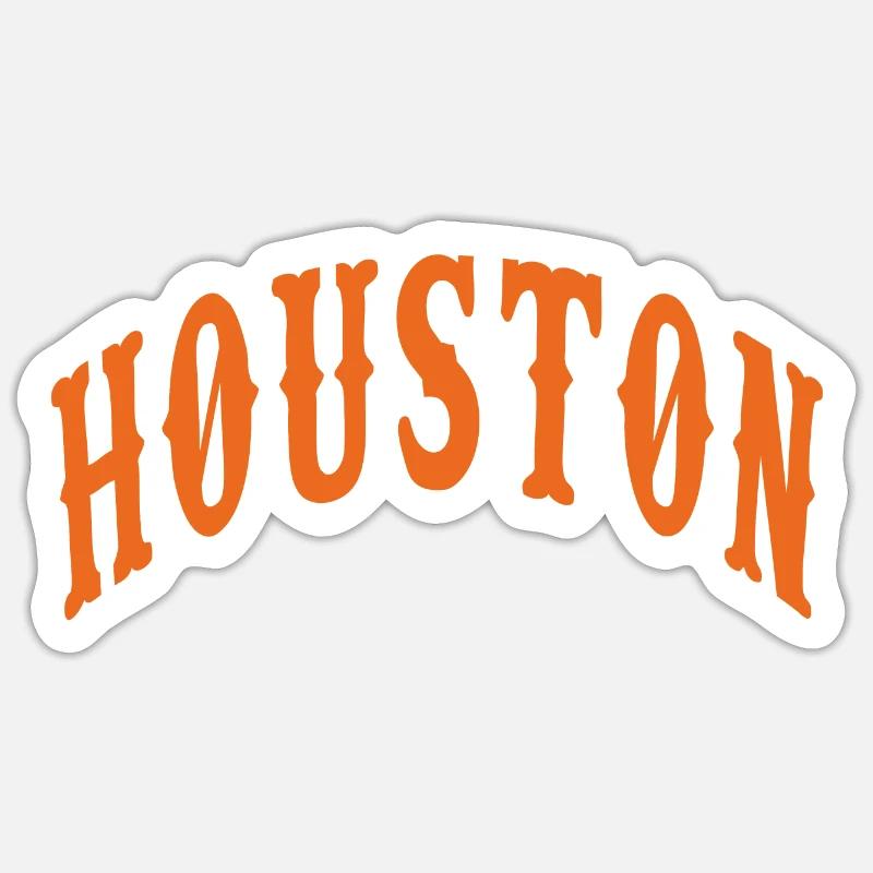Houston - Sticker taille S (10 x 10 cm) - blanc mat