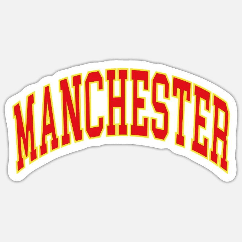 Manchester - Sticker size S (10 x 10 cm) - white matte