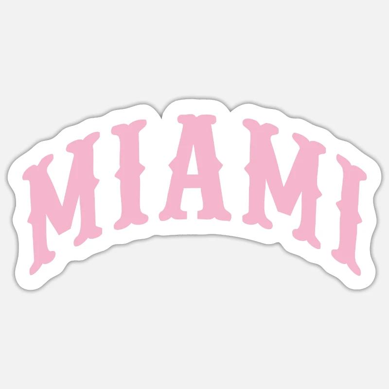 Miami Sticker size S (10 x 10 cm)