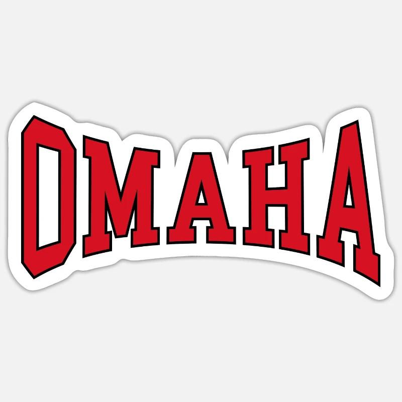 Omaha - Sticker taille S (10 x 10 cm) - blanc mat