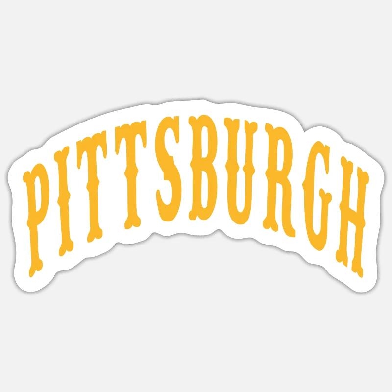 Pittsburgh - Sticker size S (10 x 10 cm) - white matte