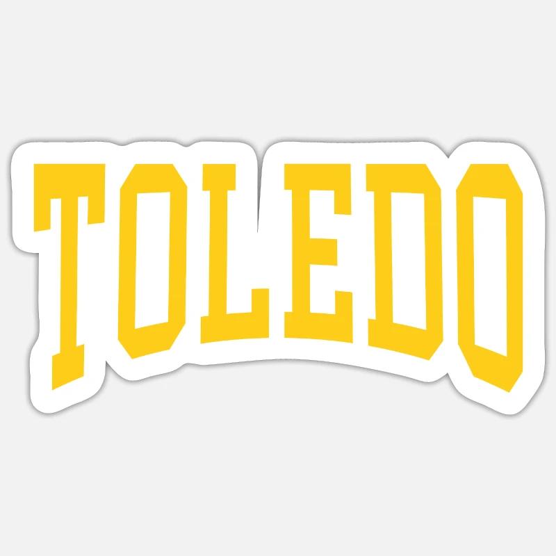 Toledo - Sticker taille S (10 x 10 cm) - blanc mat