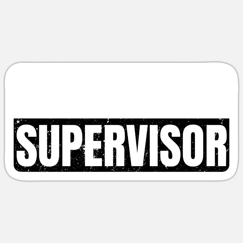 Shit Show Supervisor - Sticker Größe S (10 x 10 cm) - Mattweiß