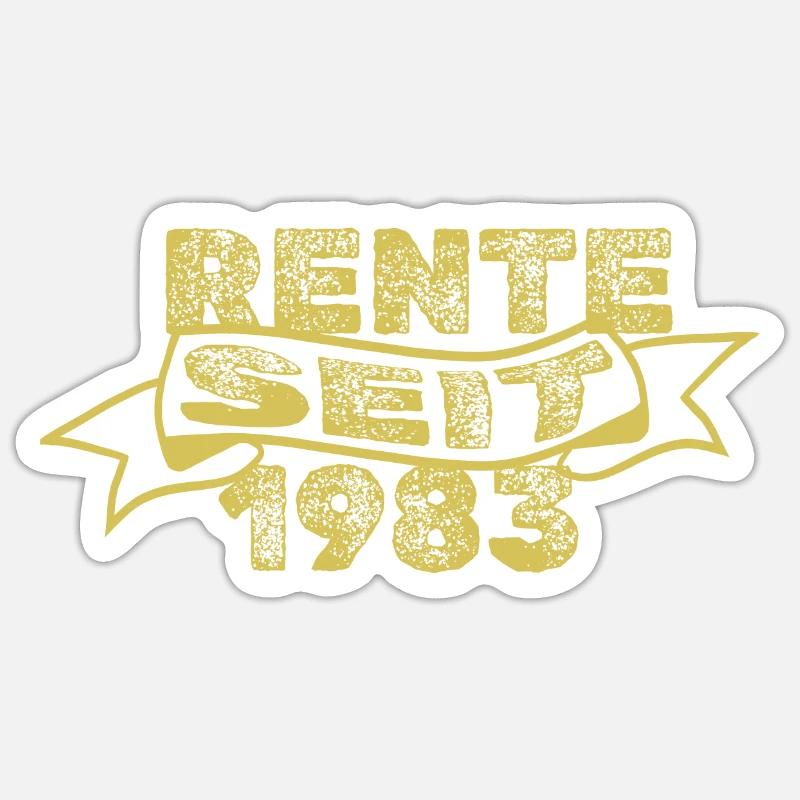 1983 - Sticker size S (10 x 10 cm) - white matte