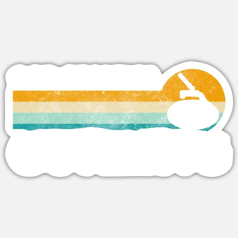 Curling Team - Sticker Größe S (10 x 10 cm) - Mattweiß