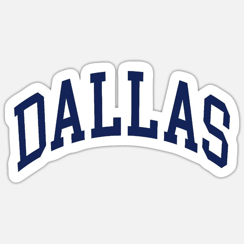 Dallas - Sticker size S (10 x 10 cm) - white matte