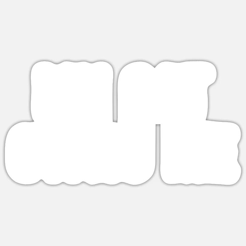 Mon chat me possède Sticker taille S (10 x 10 cm)