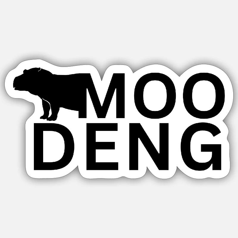 Moo Deng Hippo Sticker Größe S (10 x 10 cm)